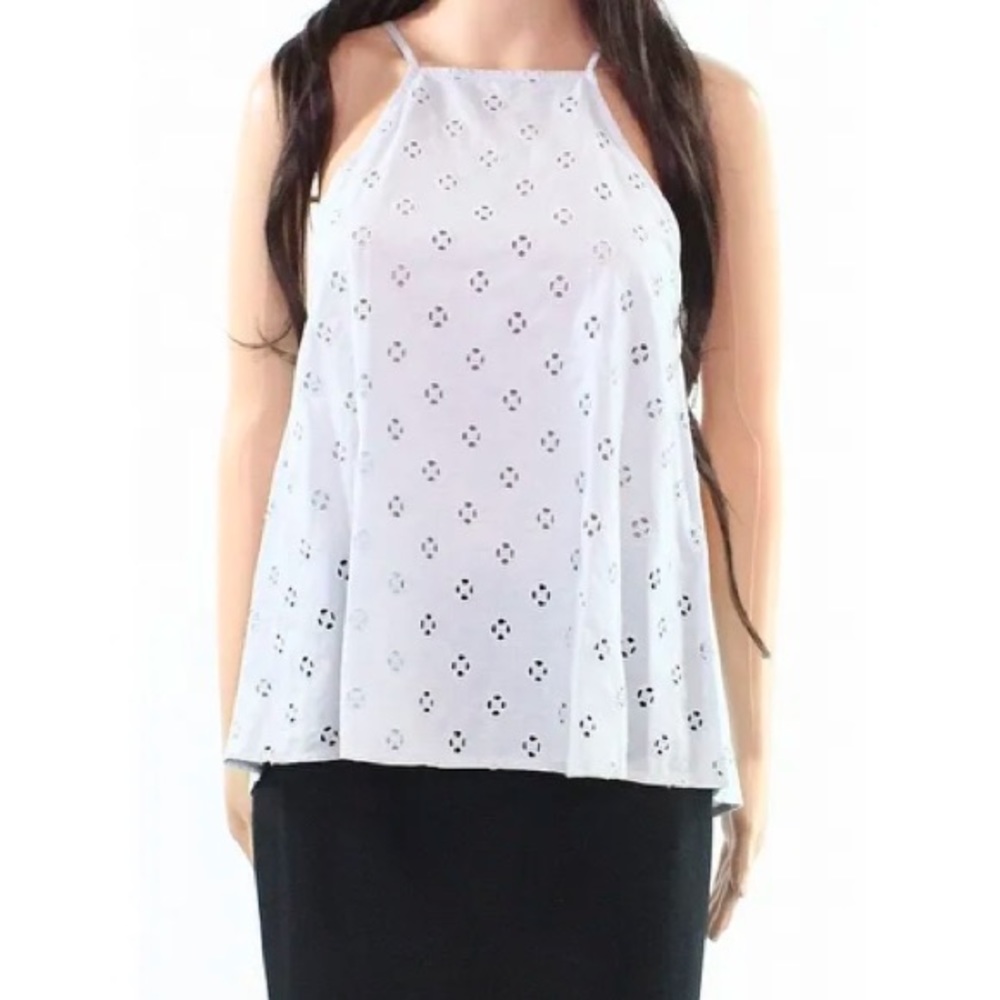 ⚡️BP Blue Sleeveless Eyelet Top Size S